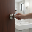 WC Turn and Release Knob - Solid Brass