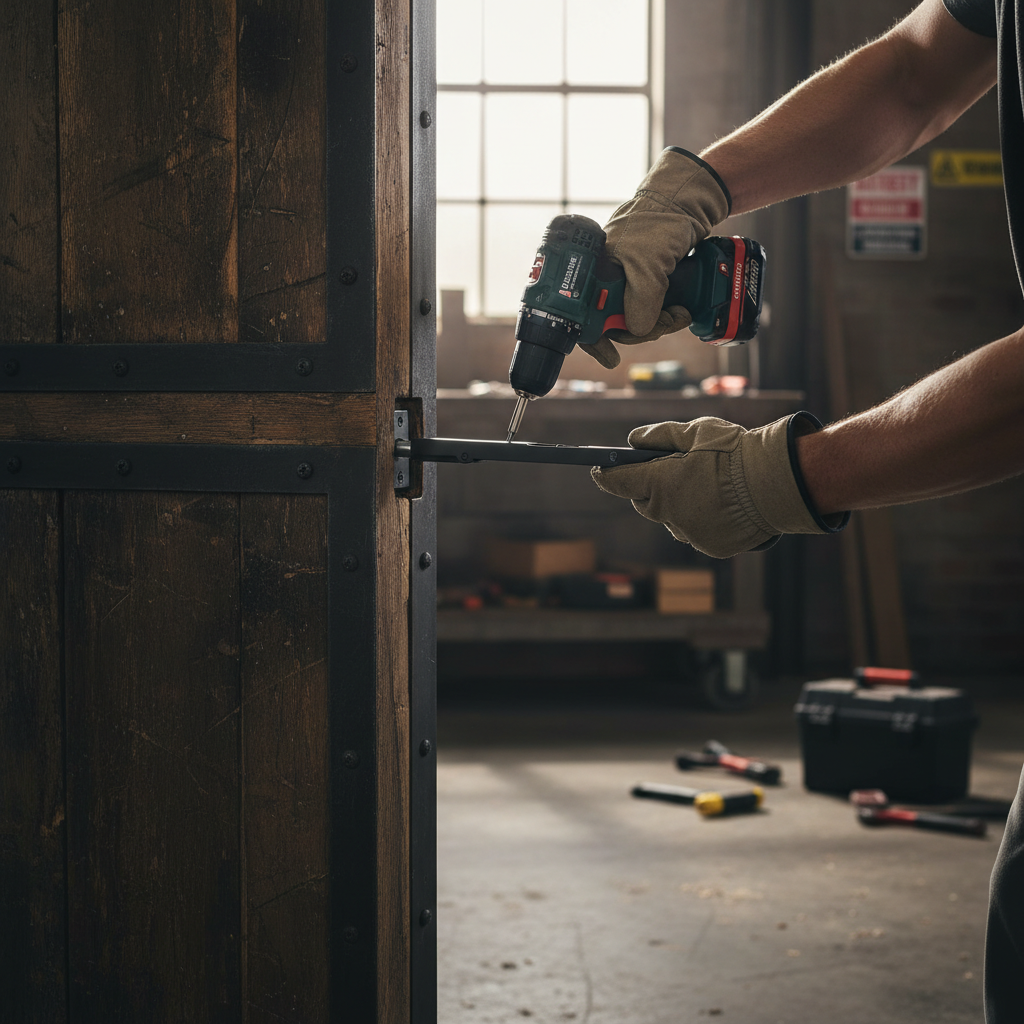 Premium Heavy Duty Flush Bolt for Double Doors and Room Dividers - Secure Locking Mechanism in Matt Black Finish