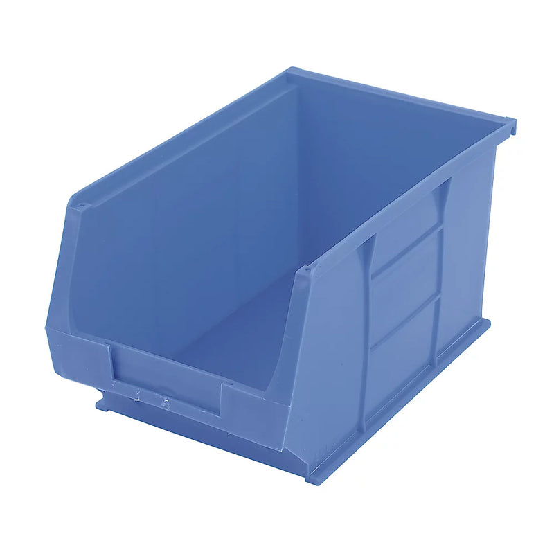 High Performance Blue Polypropylene Semi-Open-Fronted Storage Bins - Pack of 10