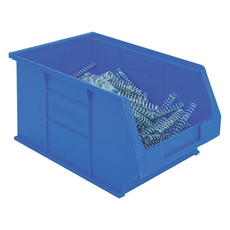 High Performance Blue Polypropylene Semi-Open-Fronted Storage Bins - Pack of 10