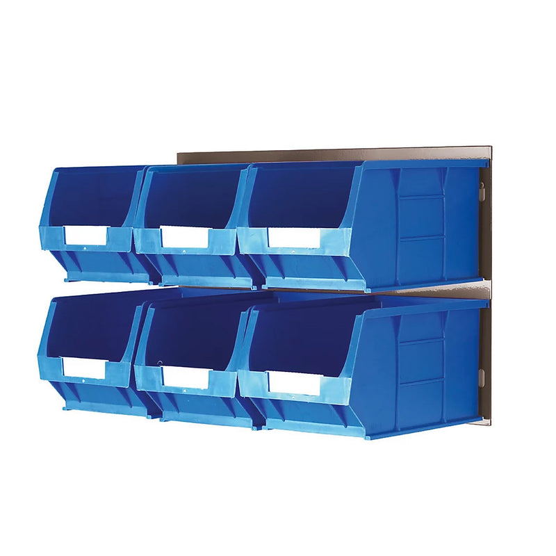 High-Quality 6Pcs Single-Sided Storage Bin Kit For Workshops And Garages