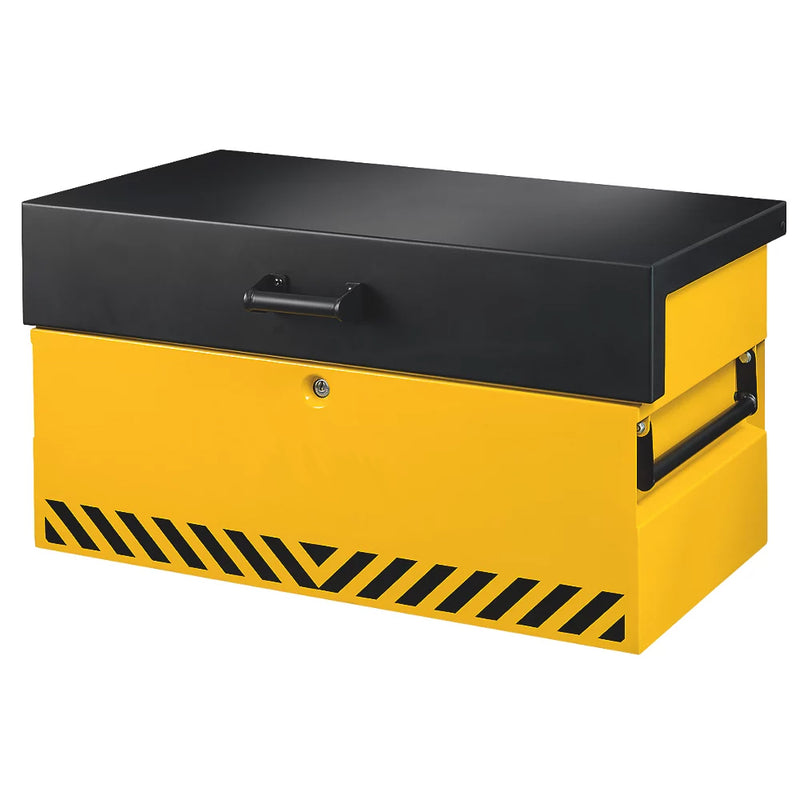 Highly Durable Black & Yellow 2-Storage Box For Commercial Vehicles