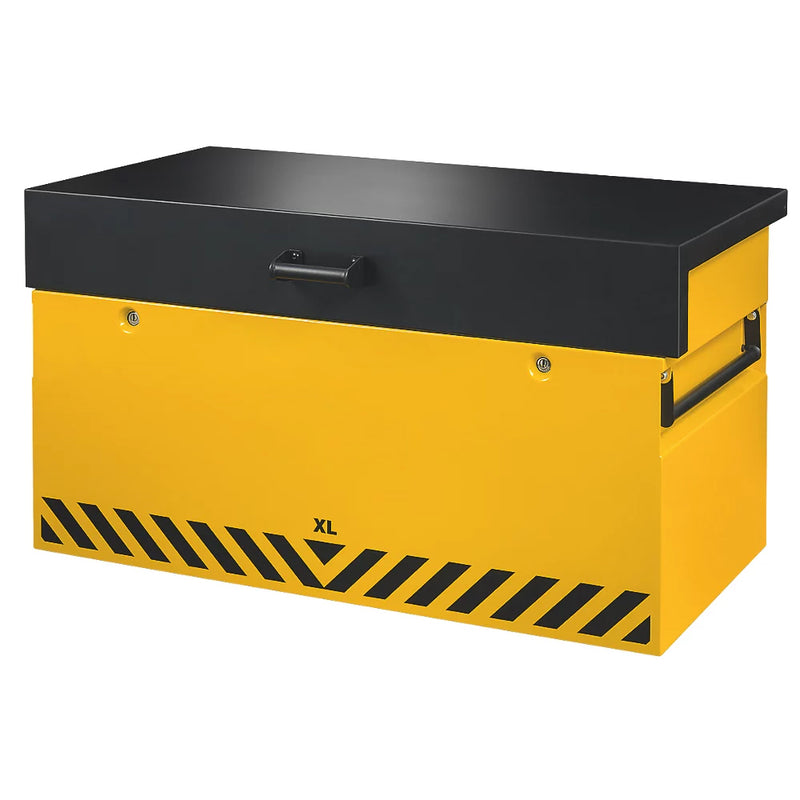 Premium Quality Black & Yellow Storage Box For Secure Large Tool Storage