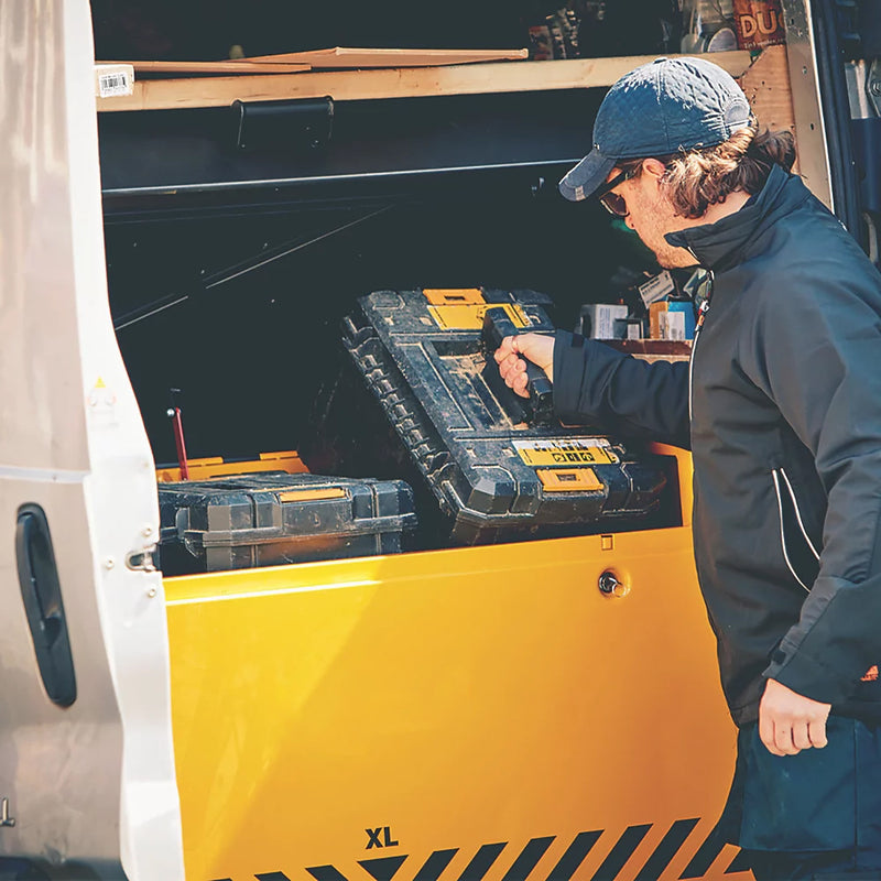 Premium Quality Black & Yellow Storage Box For Secure Large Tool Storage