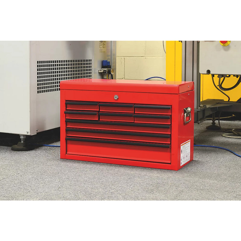 Industrial Quality Powder-Coated 9-Drawer Tool Chest Storage For Garage