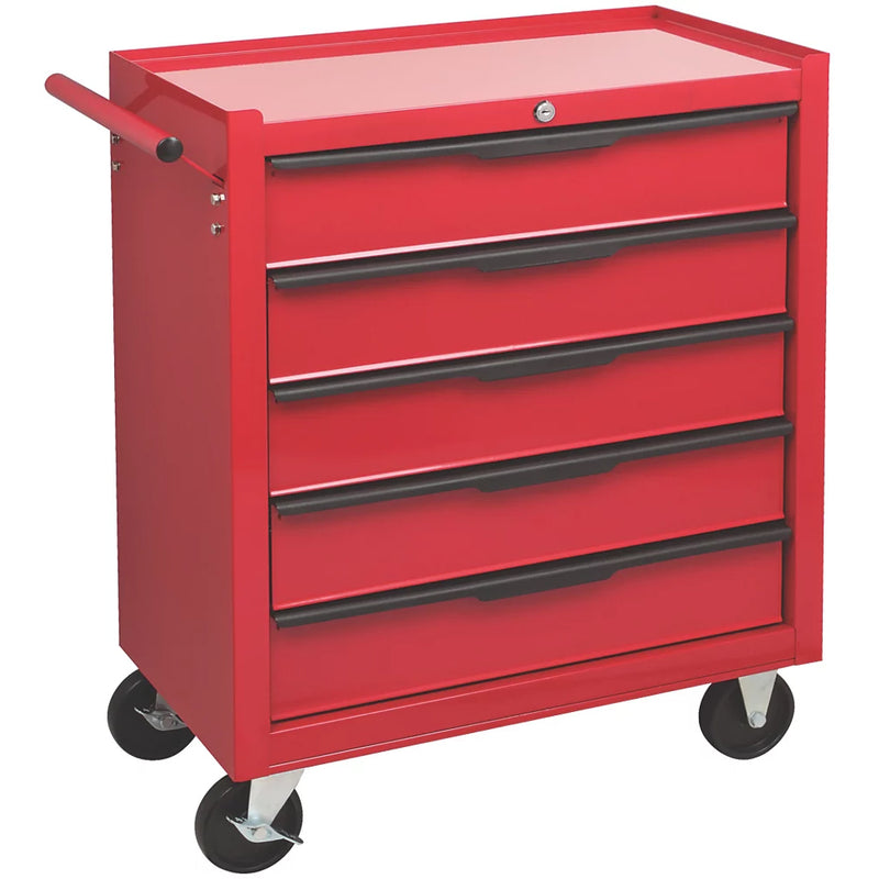 Highly Durable Powder-Coated 5-Drawer Tool Trolley - 615mm