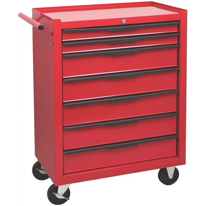 Premium Grade 7-Drawer Steel Cabinet Mobile Trolley - 615mm