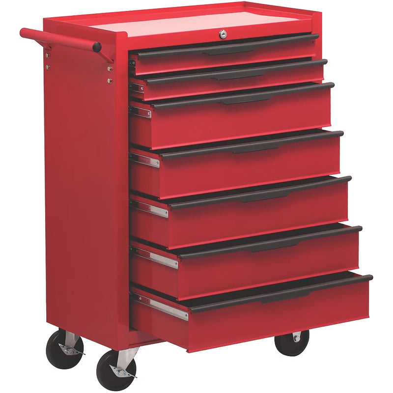 Premium Grade 7-Drawer Steel Cabinet Mobile Trolley - 615mm