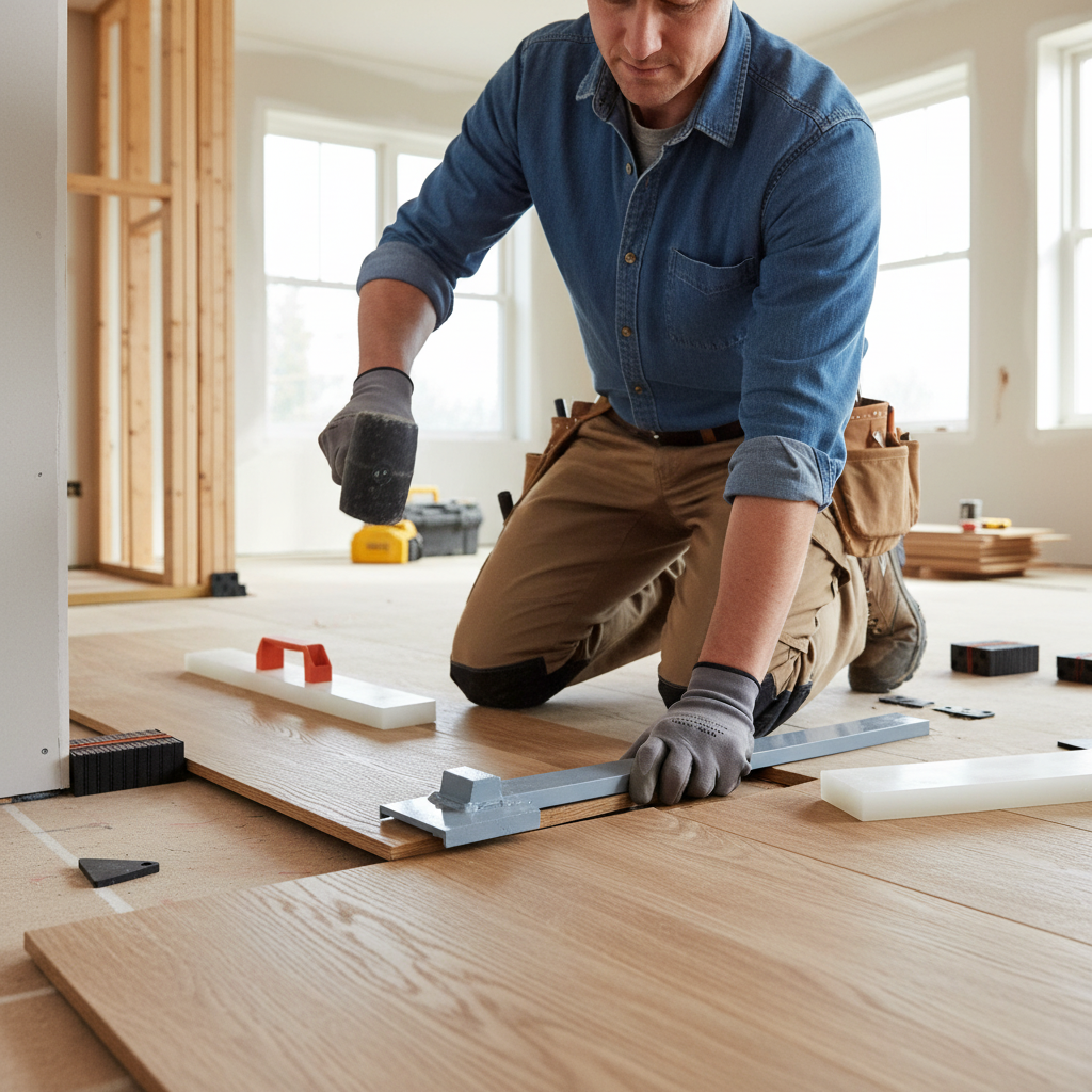 Solid Wood Flooring Fitting Kit with Heavy Duty Tools