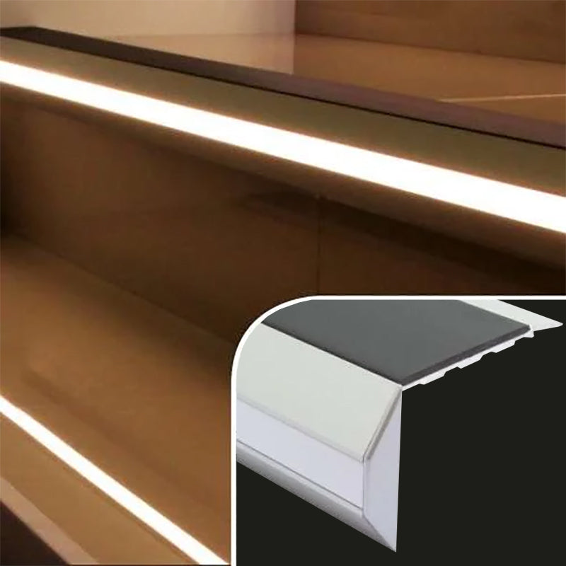 Vision Light Out Premium End Caps for Non-Slip Stair Nosing 77.5MM x 48.5mm 2 Pack High-Performance Durable & Easy Install