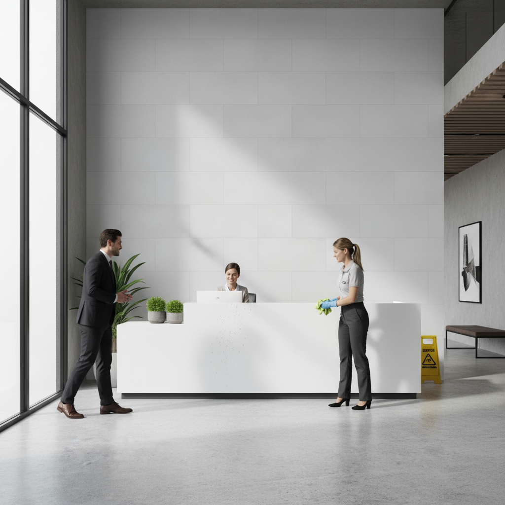 Light Grey Concrete Wall Panelling with UV Resistant Coat...