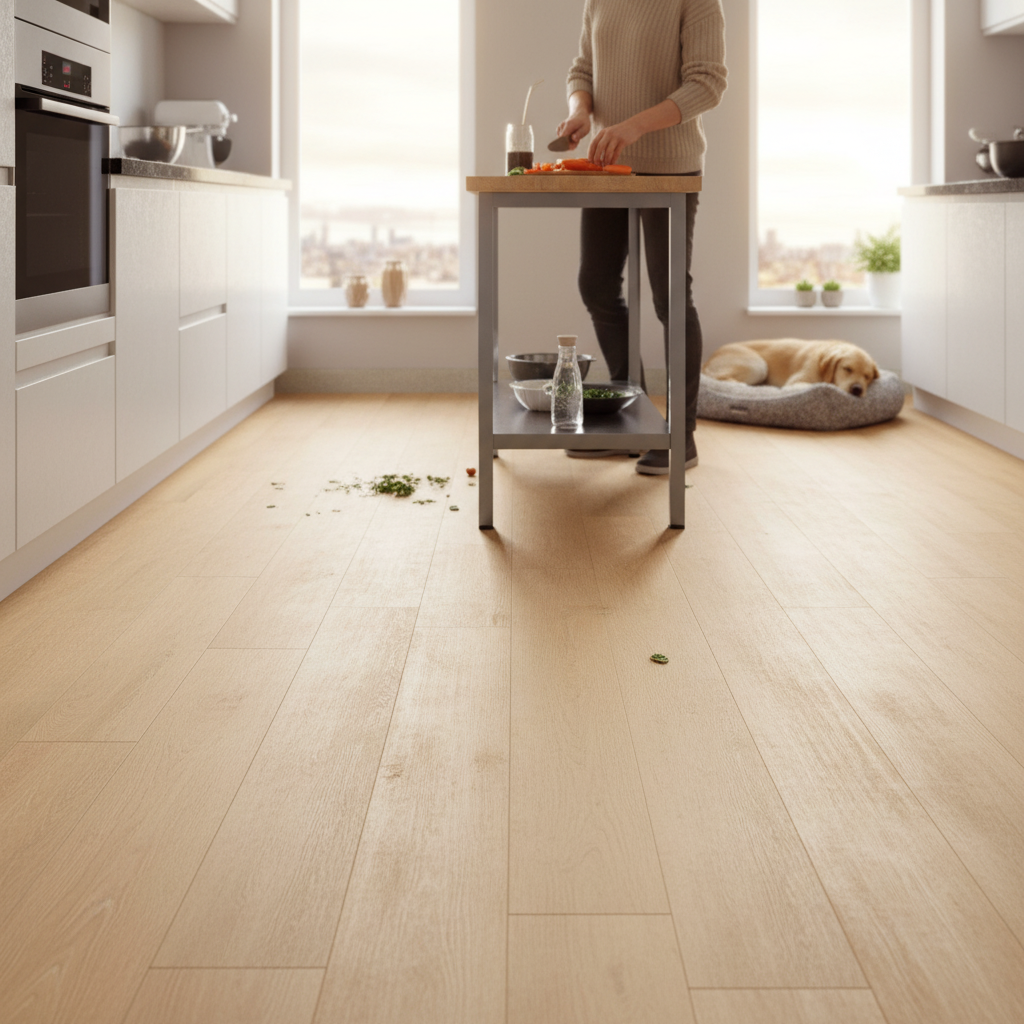 Premium 5mm Rigid Core Vinyl Flooring with Waterproof Surface and Valinge 5G-i Click Fitting System