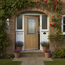 Premium Oak Winchester External Door with Decorative Glazing and Engineered Construction for Strength and Stability