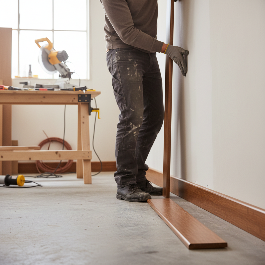 Carbonised Strand Woven Bamboo Skirting Board - 1.85m Lac...