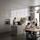 4mm High Gloss Wall Panelling with Waterproof Limestone Core