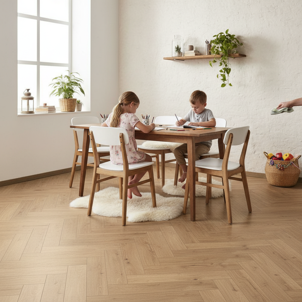 Herringbone 8mm Laminate Flooring with AC4 Grade Rating