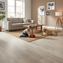 Premium 12mm Laminate Flooring with V-Grooved Edges for Solid Wood Appearance - Water-Resistant for Wet Areas