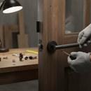 Round Rose Lever Door Handle Set in Matt Black - Modern D...