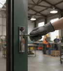 Premium Victorian Contemporary Door Lever with Rectangular Backplate and Key Cutout for Modern Interiors