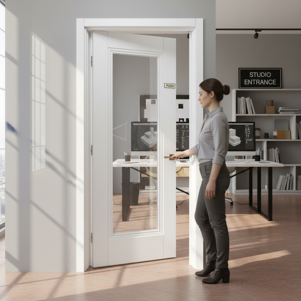 Premium Made-to-Measure Internal Door with Obscure Glass - Custom Size Elegance Lancaster Design for Privacy and Light