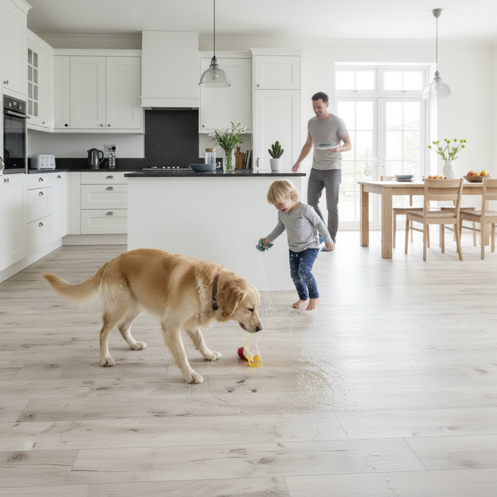 Ocean Water-Resistant 8mm Laminate Flooring