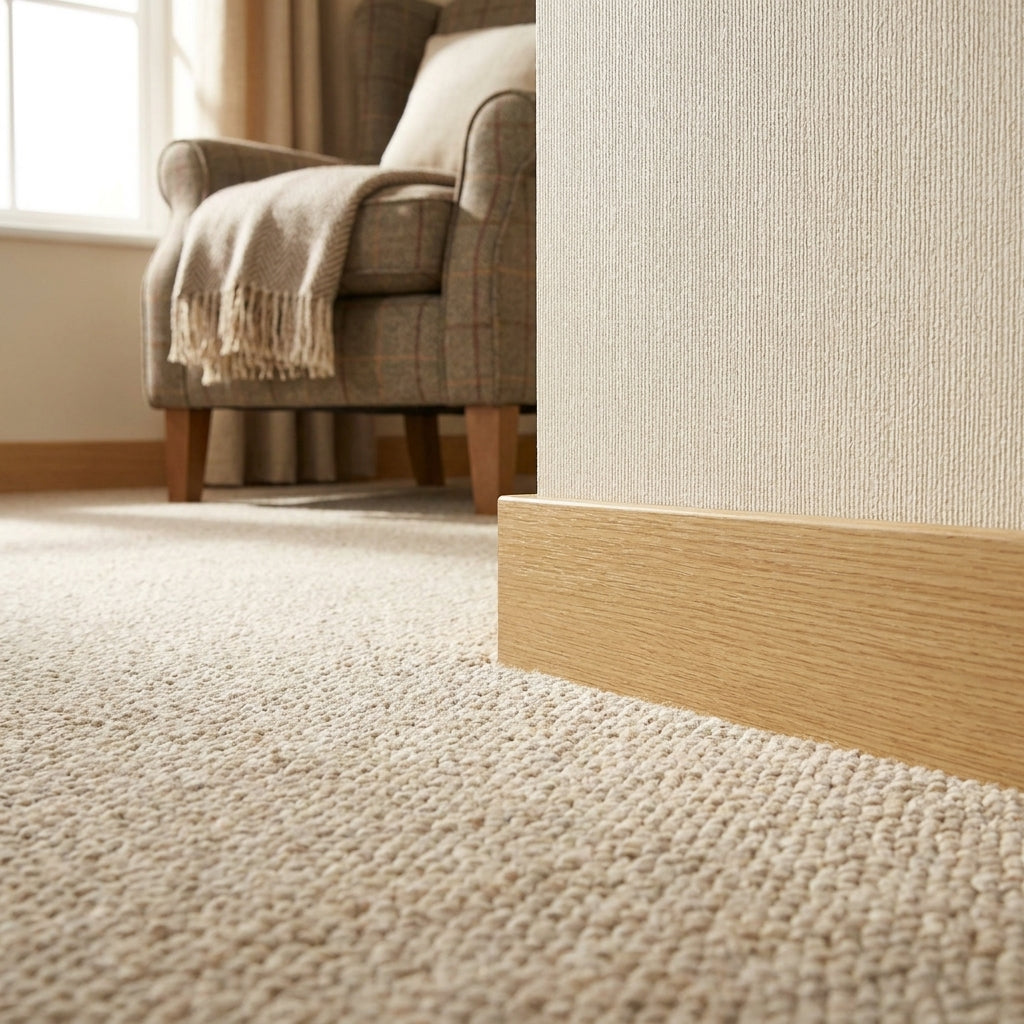 Water-Resistant Gold Square Edge Moulding, 2400mm x 24mm x 8mm - detail view
