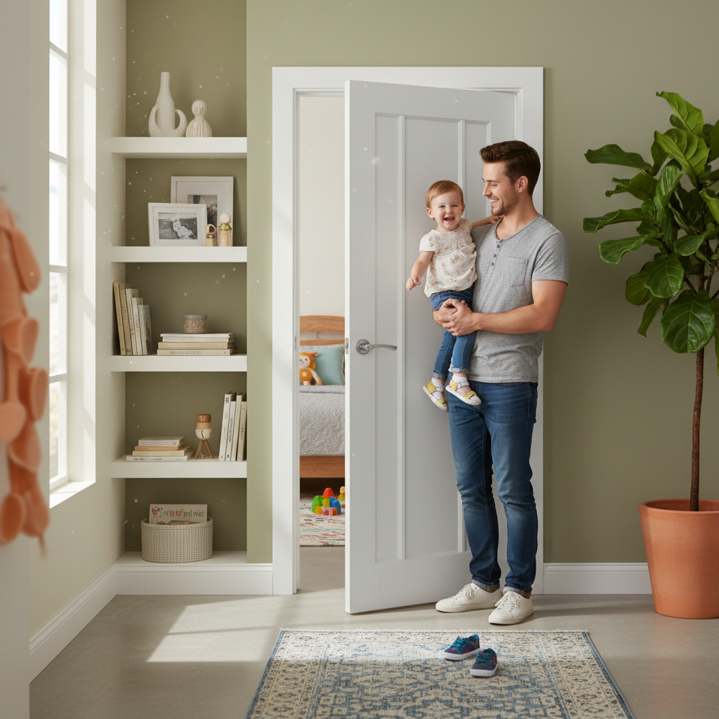 Internal White Toledo 3 Panel Door