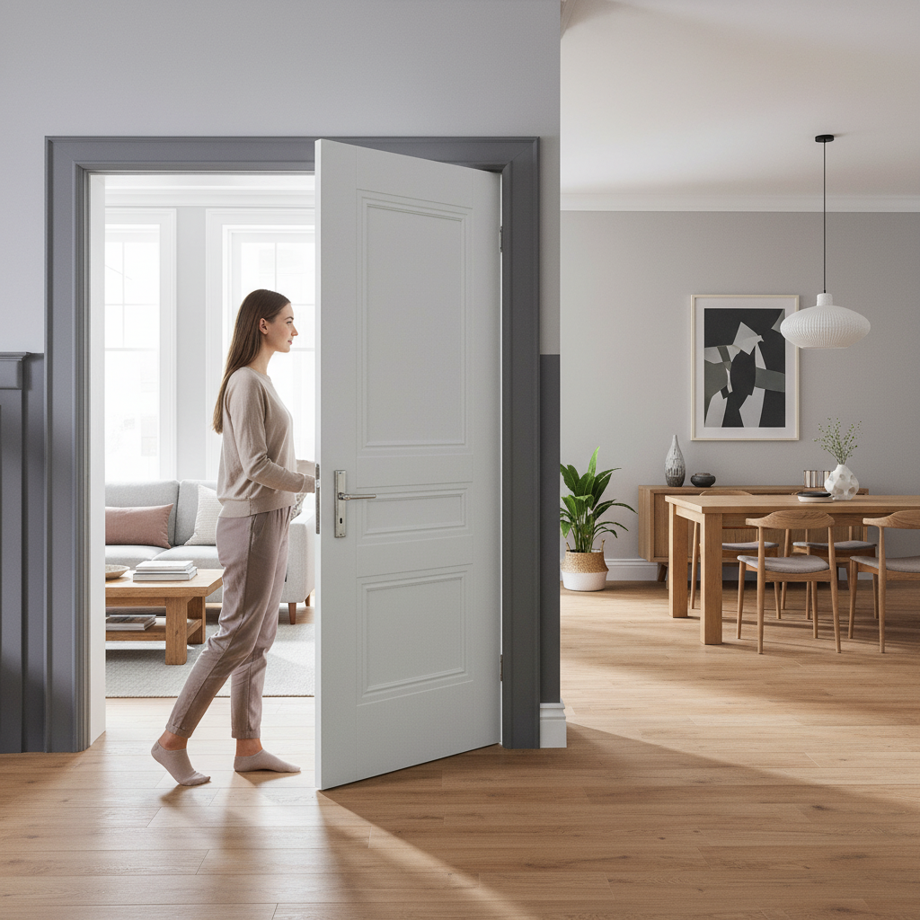Internal White Primed Elegance Henley 3 Pair Door Set
