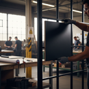 Internal Fully Finished Industrial Studio Door Sample - 1...