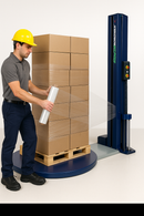 High-Stretch Pallet Wrap Machine Ecoplat Plus Base with Adjustable Speeds