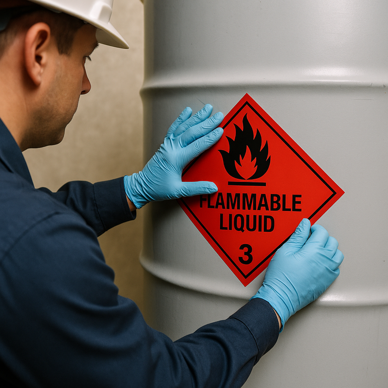 Premium Adhesive Safety Stickers (250 Roll) for Shipping Storage Compliance