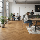 Natural Brushed Oak Herringbone 14mm UV Oiled Engineered ...