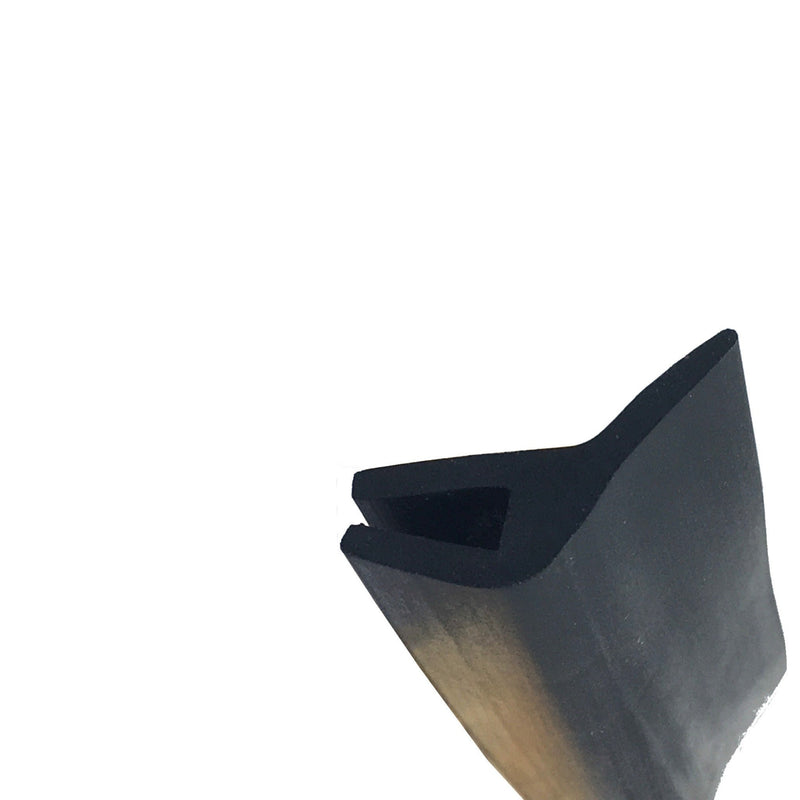 Medium Flexible EPDM Rubber Leaf Fin Seal 26mm x 10mm for Sealing Enclosures, Dust and Moisture Prevention