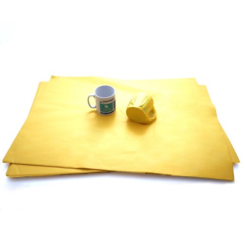 High-Performance Yellow Wrapping Tissue 16gsm Machine Glazed 480 Sheet Ream for Packaging