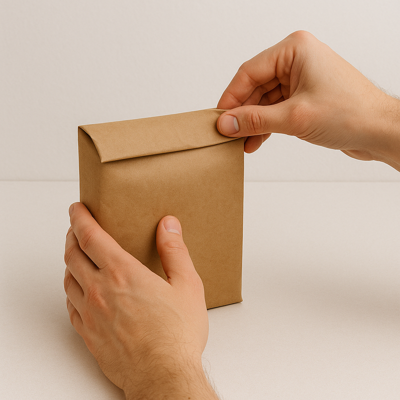 Premium Eco-Friendly Paper Mailing Bags Strong Kraft 95gsm Compostable Tamper-Evident Seal Clothing E-Commerce Packaging