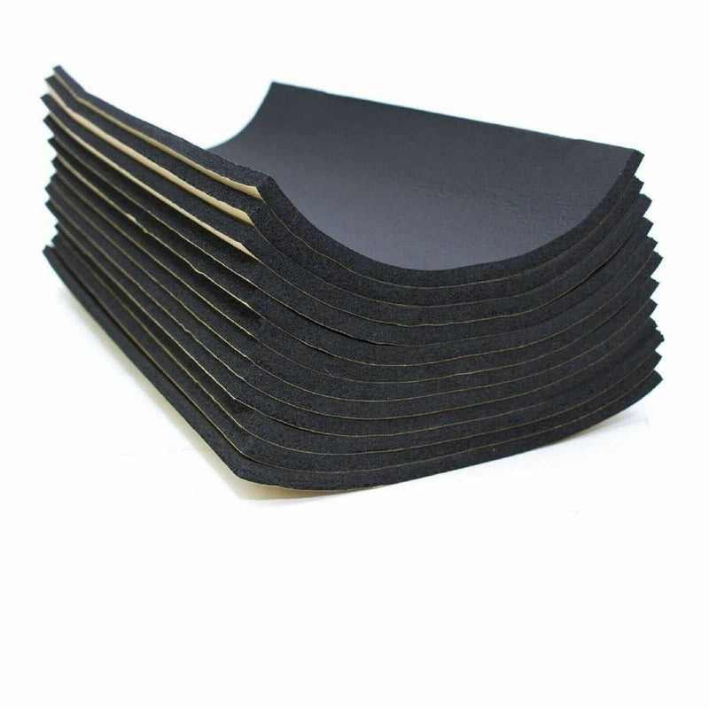 10 Sheets of High Density Noise Dampening Self Adhesive Sound Deadening Pads for Home and Studio