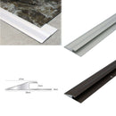 Premium 2.7m Aluminium Vinyl Flooring Edge Reducer Trim Durable Door Bar for LVT Quick & Easy Installation Perfect for Home & Office