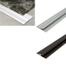 Premium Edge Profile Reducer Trim 2.7m Aluminium Threshold Bar Stylish Durable Quick & Easy Installation for Vinyl Flooring