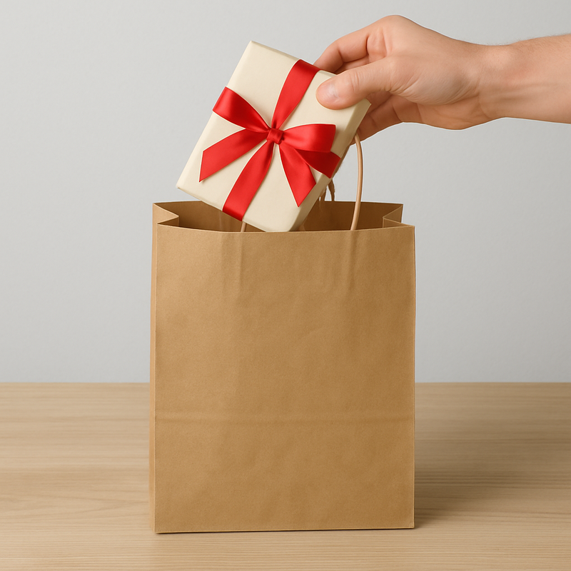 Premium Kraft Brown Paper Bags with Twisted Handles Eco-Friendly Strong Reusable Carrier Bags