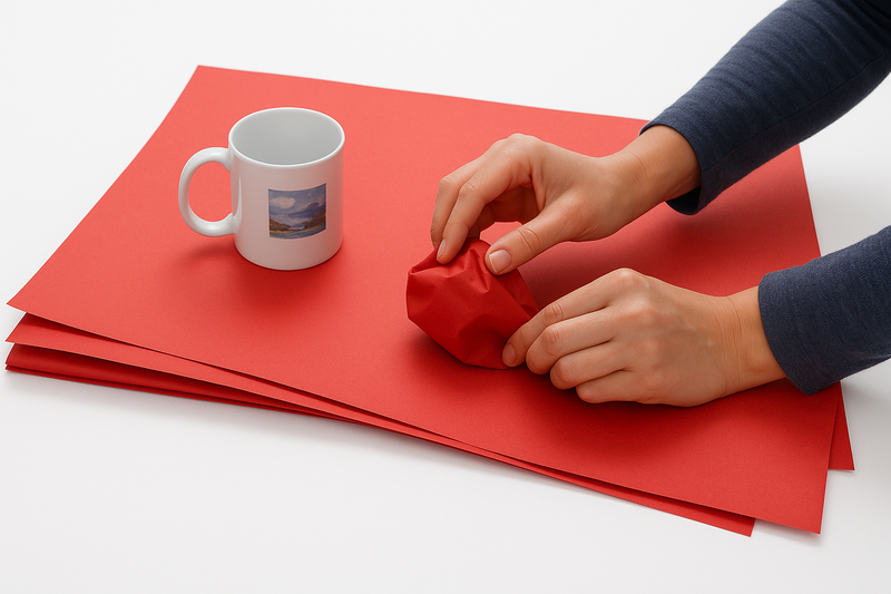 Premium Red Tissue Paper 16gsm Eco-Friendly Packing Wrap for Clothing Gifts E-Commerce