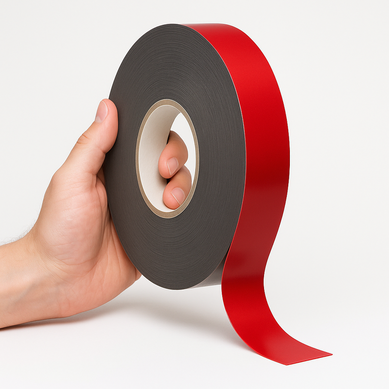 High-Performance Double-Sided Foam Adhesive Heat Impact Resistant 19mm x 33m Best for Metal Industrial Use