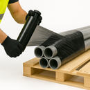 Premium Black Pallet Stretch Film 500mm x 200m (25 Micron) Opaque Heavy Duty Made