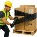 Premium Black Pallet Stretch Film 500mm x 200m (25 Micron) Opaque Heavy Duty Made