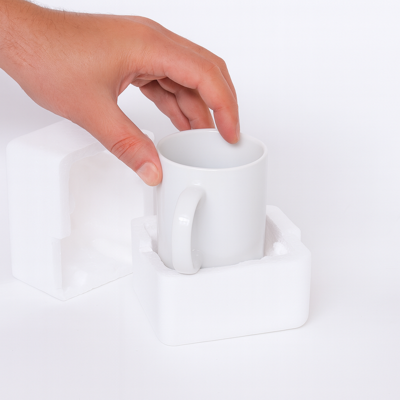 Premium Polystyrene Mug Boxes Shockproof Lightweight &amp; Secure Mug Packaging for Safe Shipping