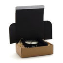 Premium Black Quick Seal Postal Boxes Peel Seal with Tear Strip Luxury E-Commerce Packaging Pack