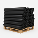 Premium Black Plastic Sheeting Roll 4m x 25m 125 Micron Multi-Purpose Floor Surface Cover
