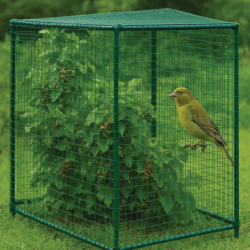 Green PVC Coated Lightweight Mesh, 13x13mm Square Holes