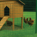 Green PVC Coated Lightweight Mesh, 13x13mm Square Holes