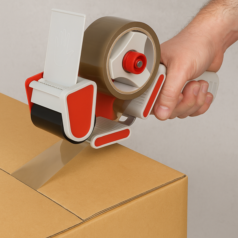 Heavy-Duty 48mm Hand Tape Dispenser Ideal for Packaging Storage