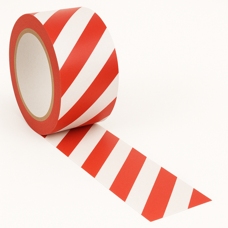 Premium Safety Floor Tape Strong Self-Adhesive Vinyl Forklift-Resistant Easy Applicator Use